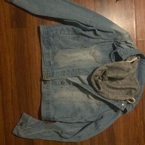 100% cotton Denim jacket with hood